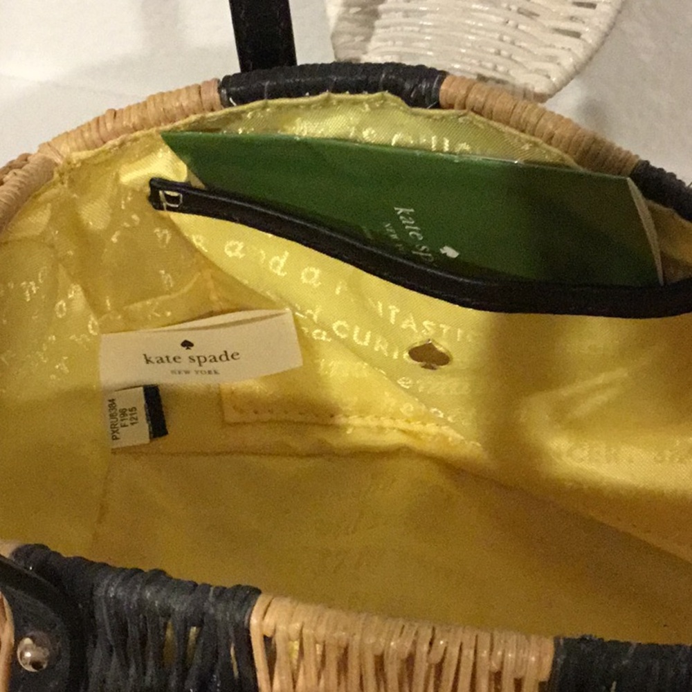 Kate Spade New York Bee Novelty Wicker Bag, new with tags - Picture 7 of 7